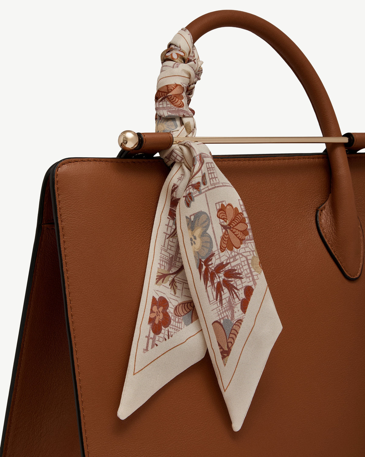 Silk Skinny Scarf - Strathberry Townhouse Print - View 7