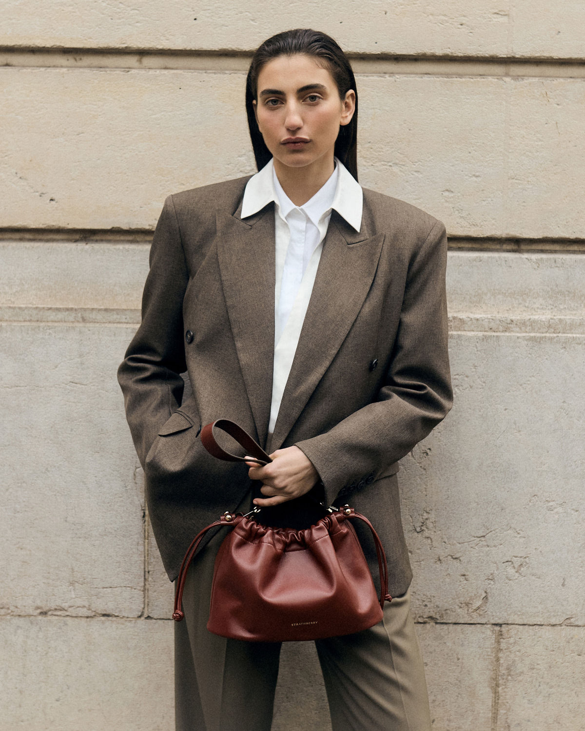 Charlotte Midi Drawstring - Walnut - View 12