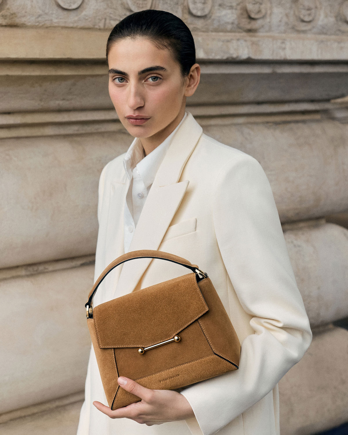 Mosaic Bag - Toffee Suede/Espresso - View 10