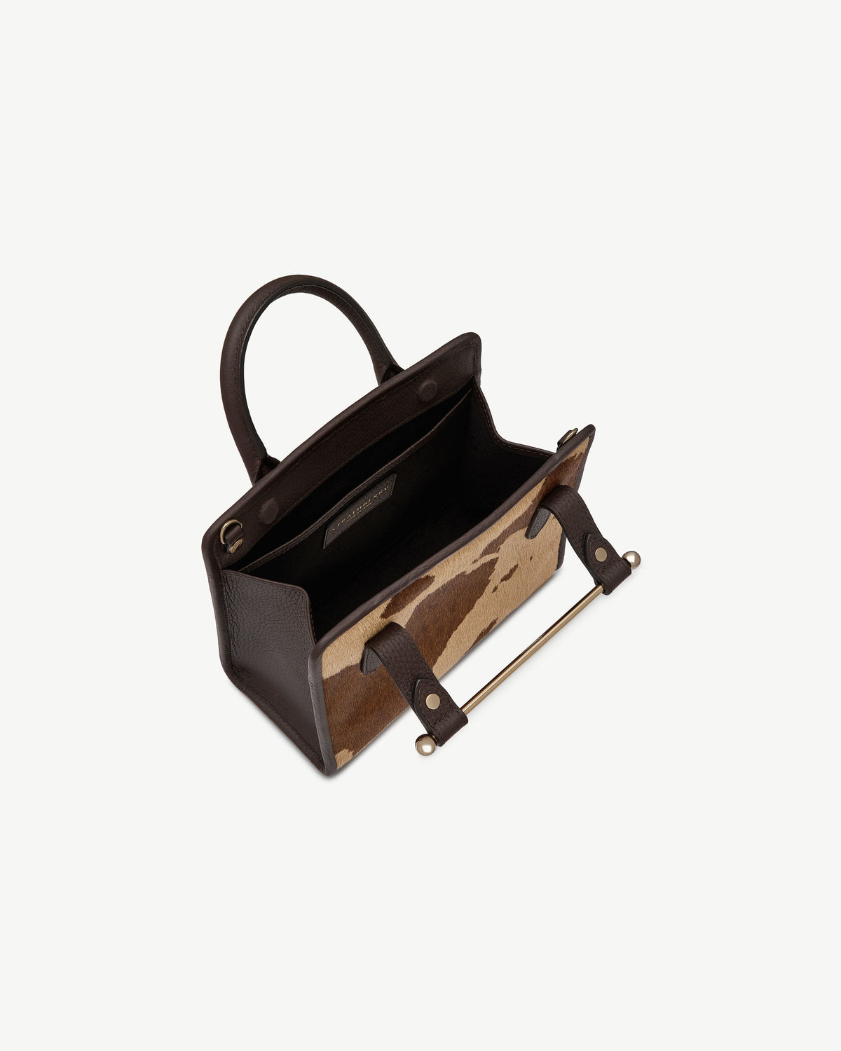 Mini Tote - Sand/Espresso Spot Print - View 5