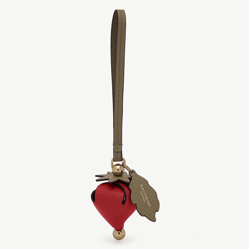 Bag Charm - Strawberry Red/Green - View 1