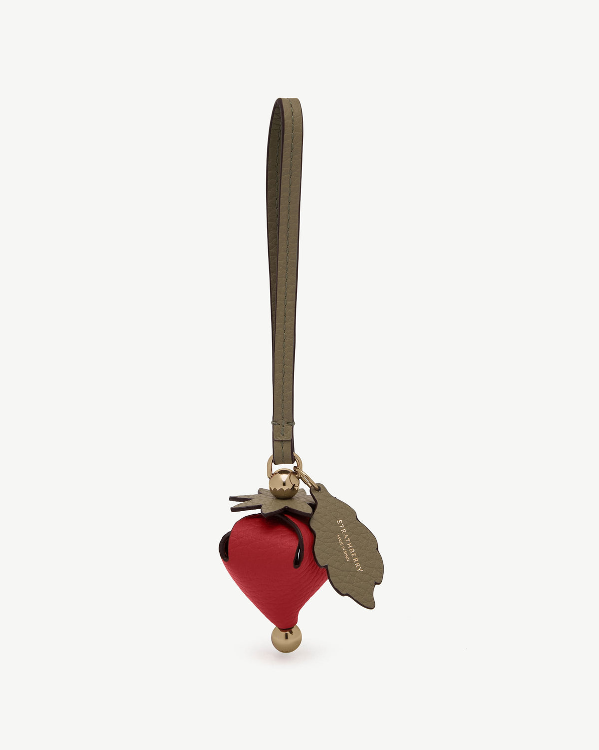 Bag Charm - Strawberry Red/Green - View 2