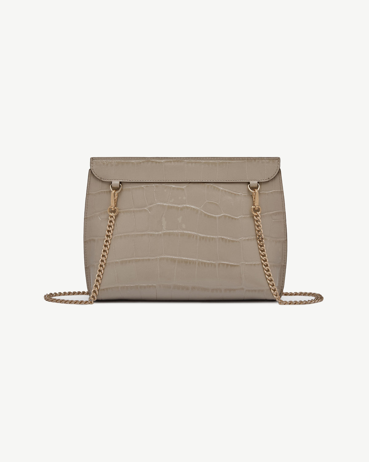 Stylist - Croc-Embossed Leather Light Taupe - View 4