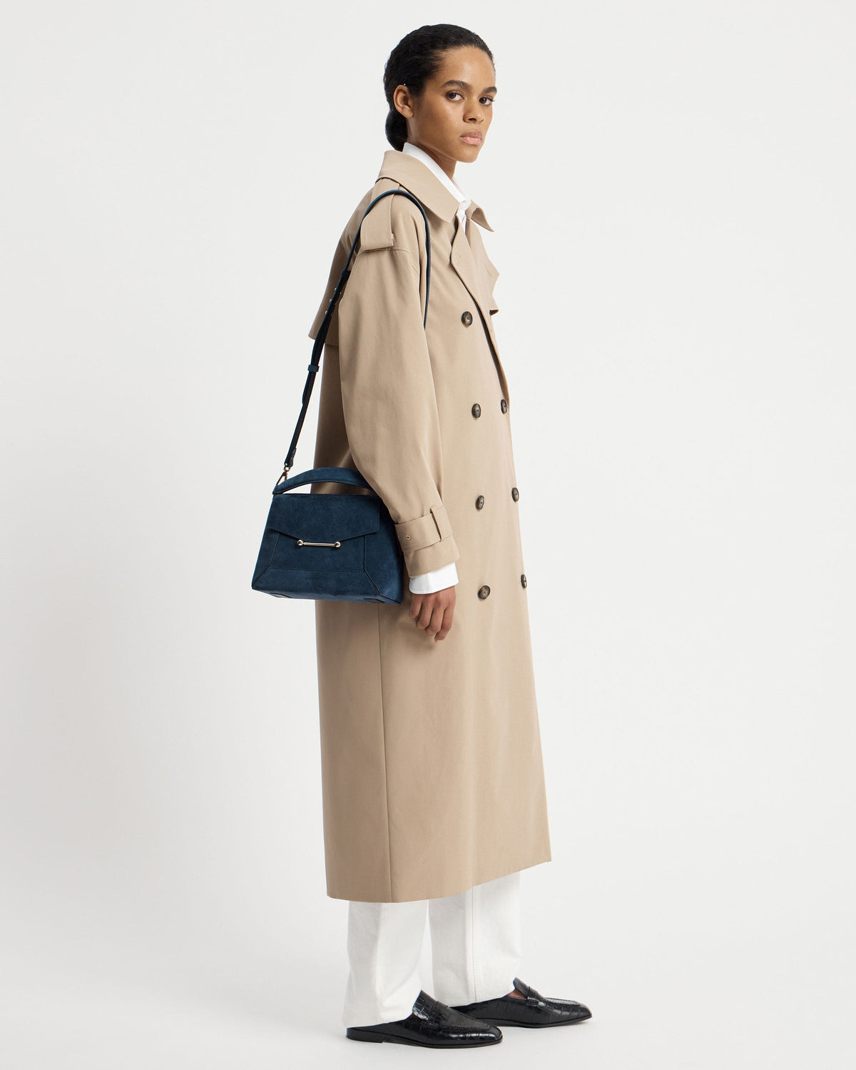 Mosaic Bag - Loch Blue Suede - View 7
