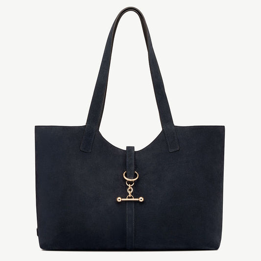 Kite Tote - Navy Suede - View 1