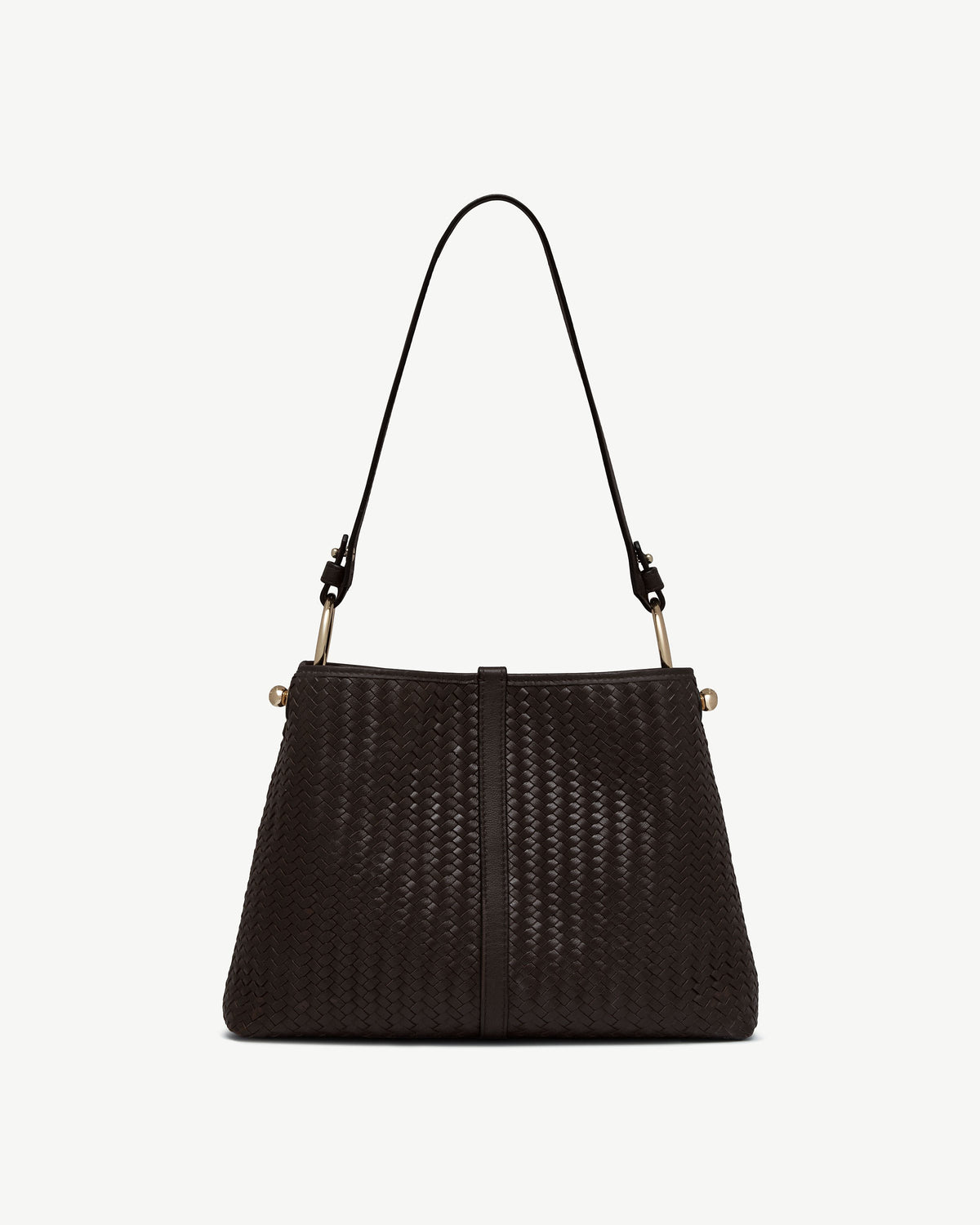 Lana Hobo - Chocolate Woven Leather - View 2