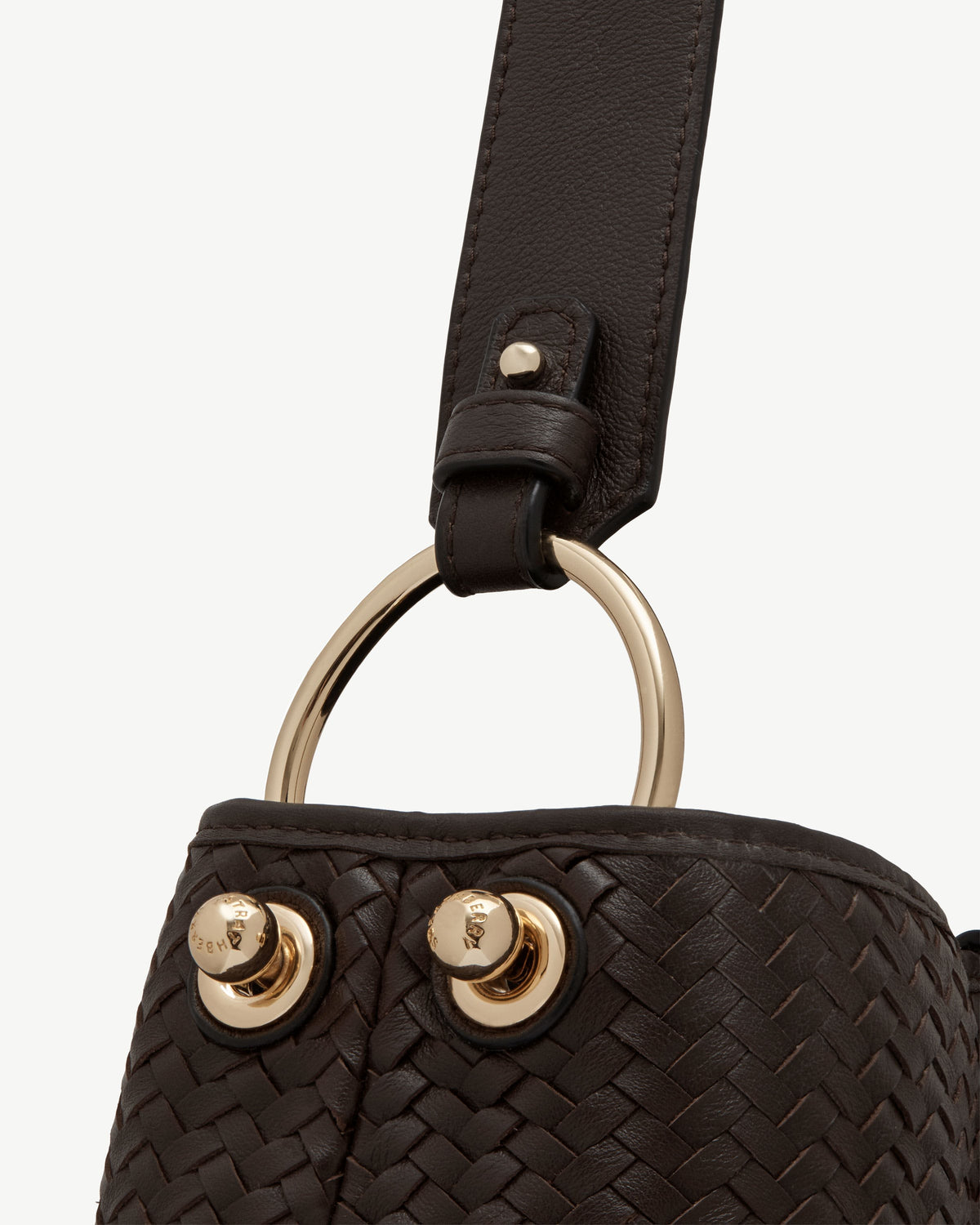Lana Hobo - Chocolate Woven Leather - View 6