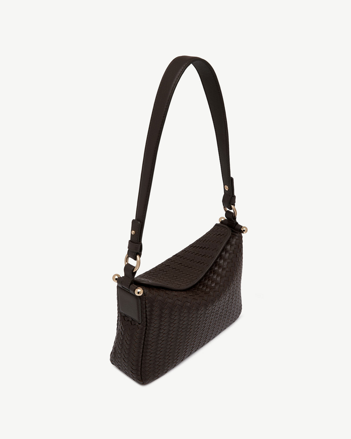 Sway - Chocolate Woven Leather - View 3