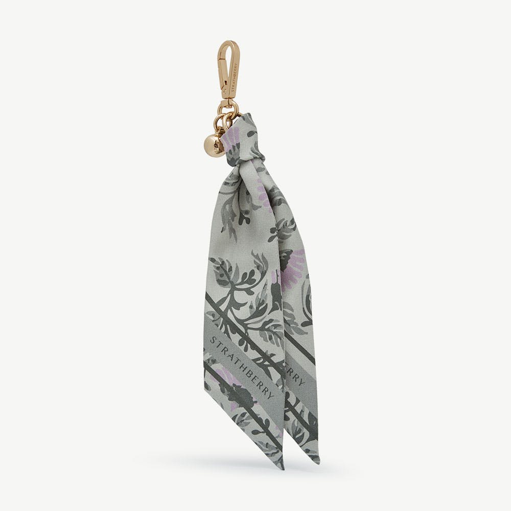 Silk Charm - Green Thistle Print - View 1
