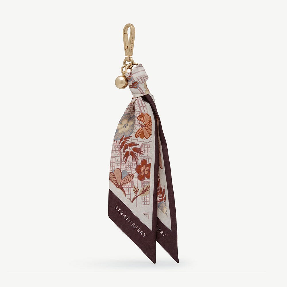 Silk Charm - Scottish Architecture Burgundy - View 1