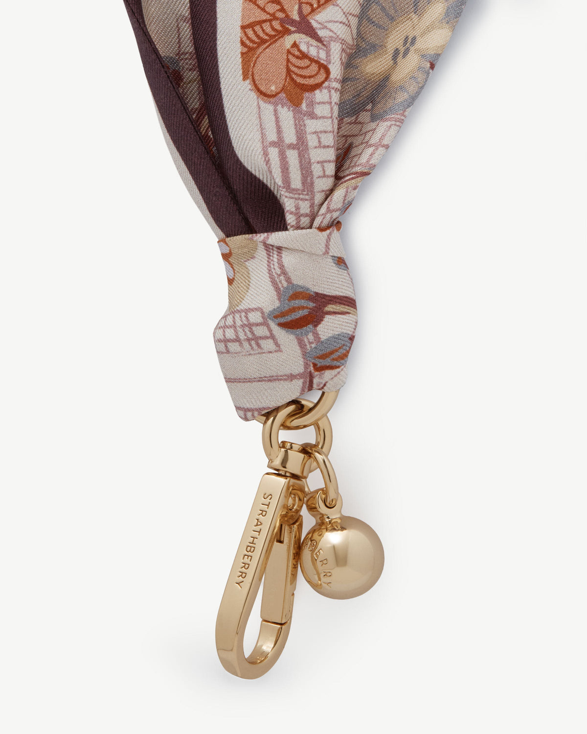 Silk Charm - Scottish Architecture Burgundy - View 3