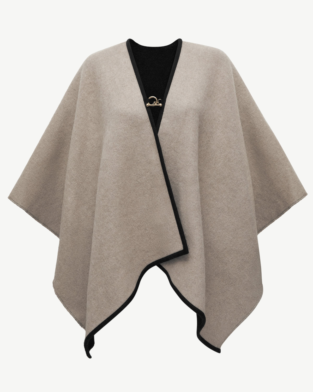 Kite Woven Cape - Otter/Black - View 3