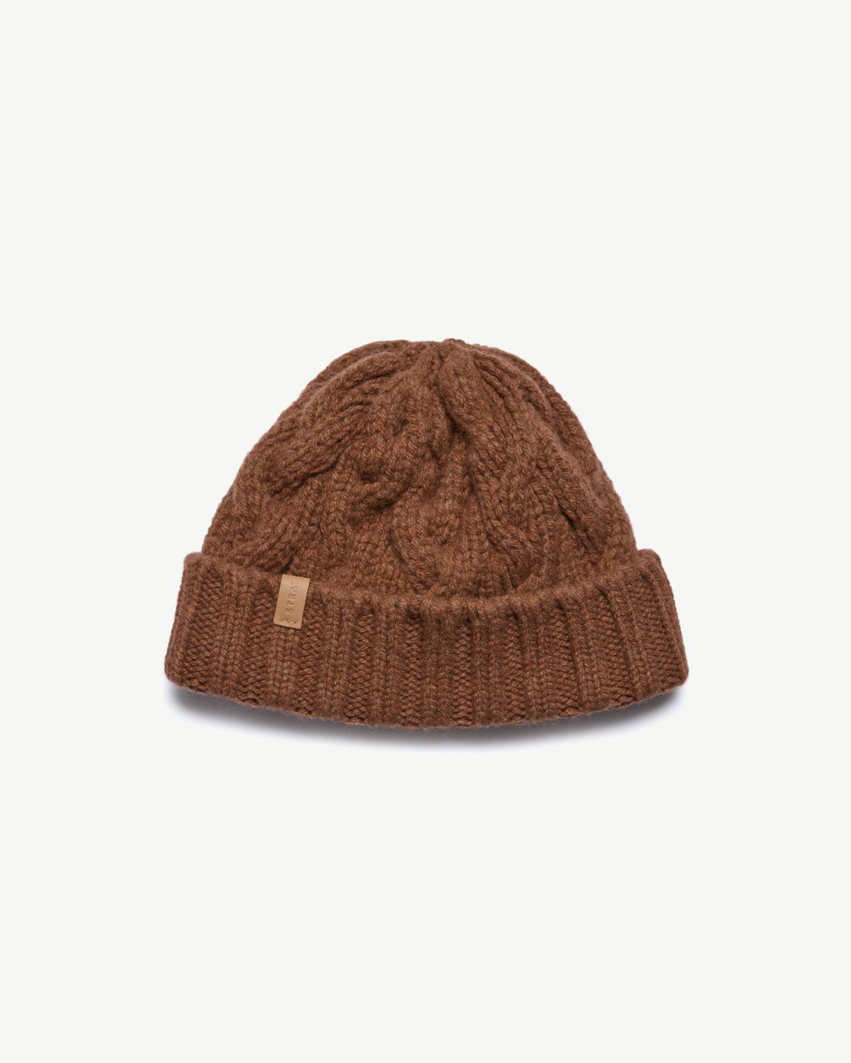 Cable Knit Beanie - Hazelnut - View 2