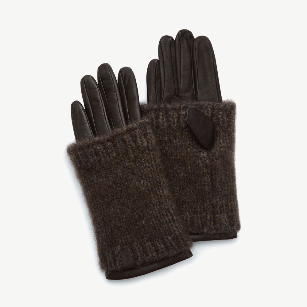 Portobello Gloves - Espresso - View 1