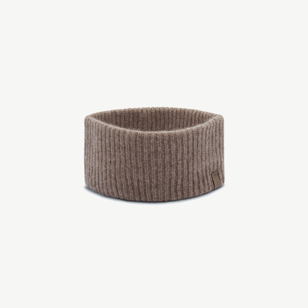Westray Ribbed Cashmere Headband - Pebble - View 1