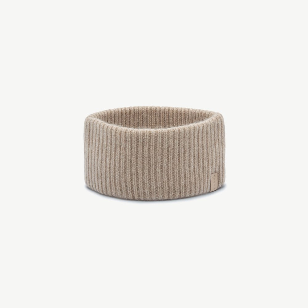 Westray Ribbed Cashmere Headband - Oat - View 1