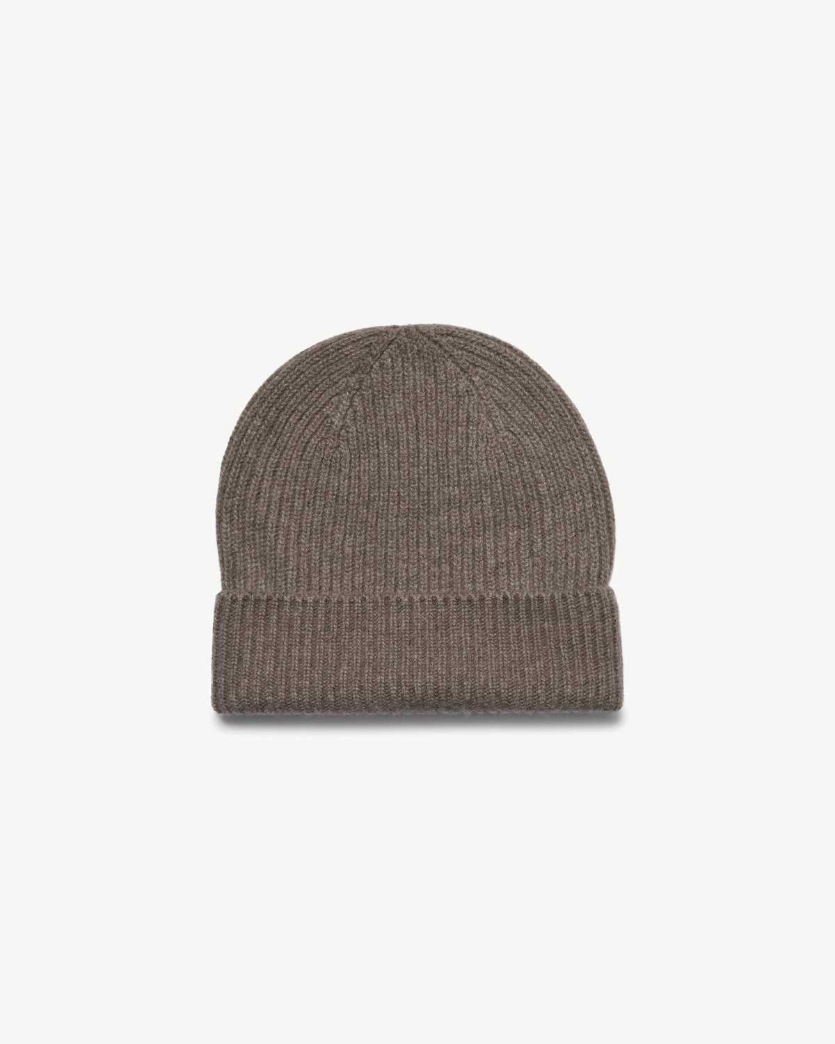 Westray Ribbed Cashmere Beanie - Otter - View 2