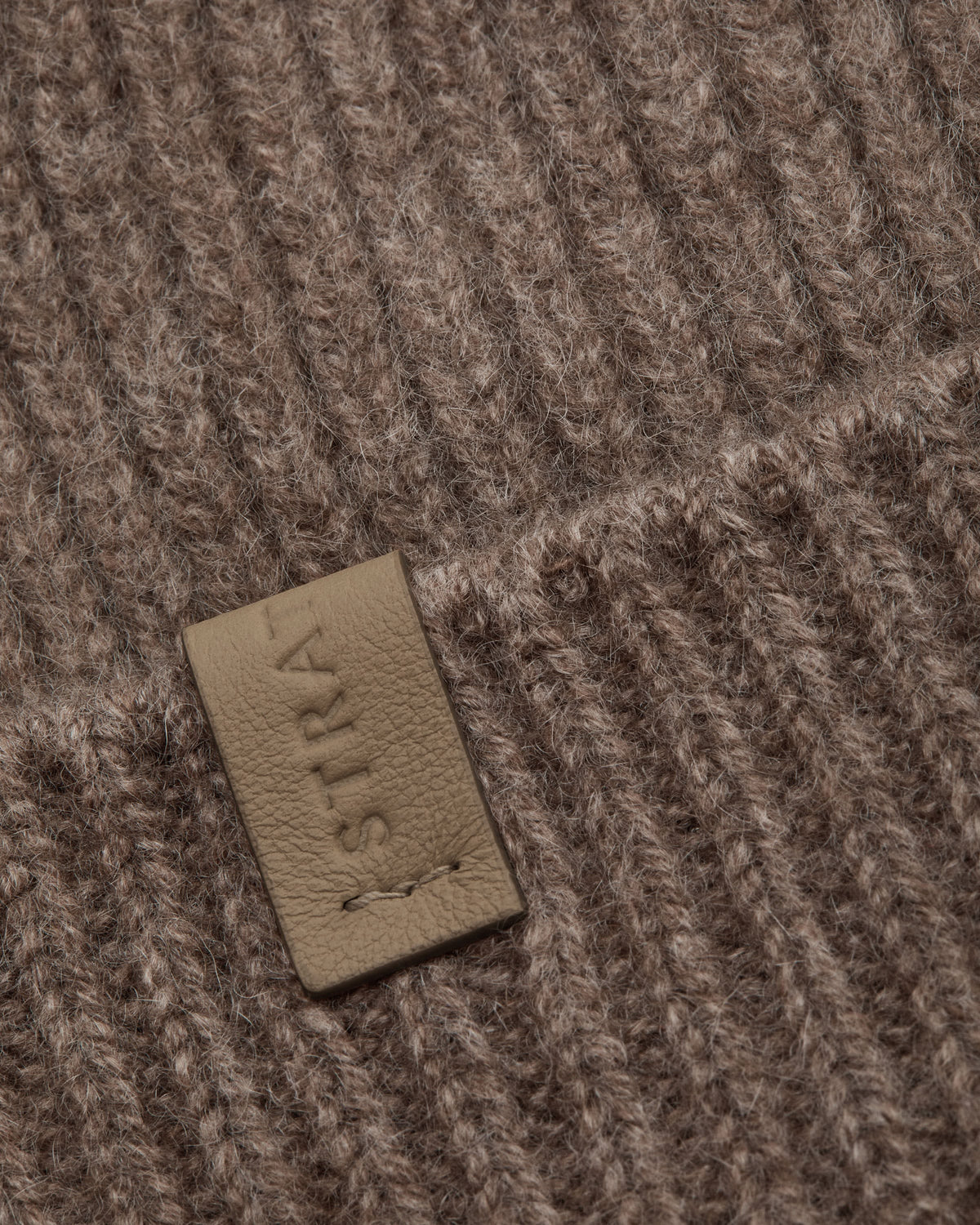Westray Ribbed Cashmere Beanie - Otter - View 4