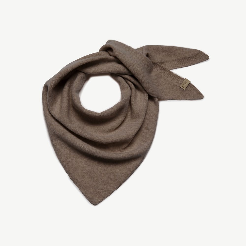 Westray Cashmere Bandana - Pebble - View 1