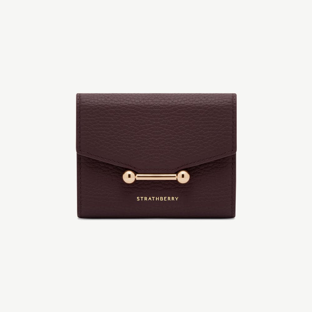 Mosaic Trifold Wallet - Burgundy - View 1
