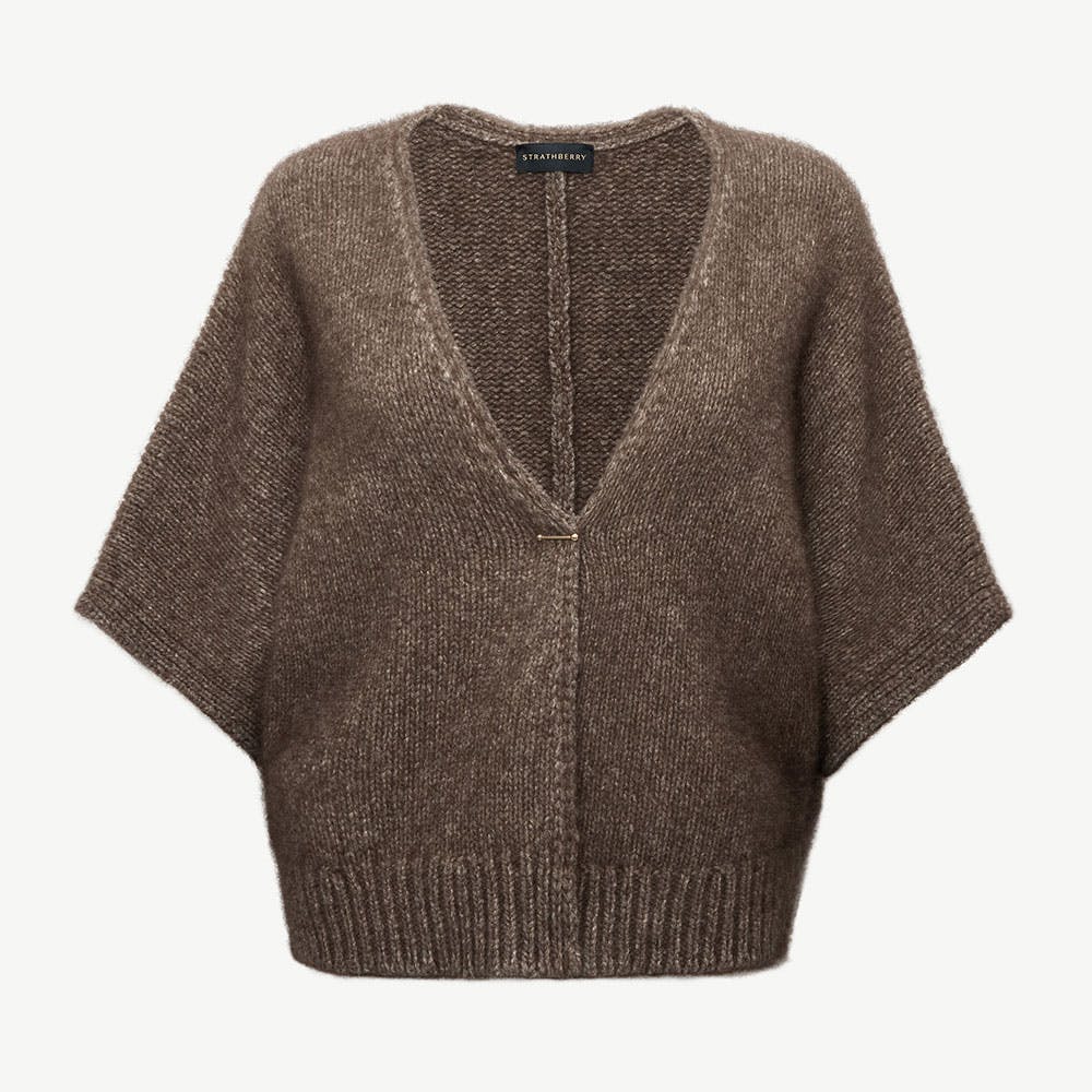 Portobello Cardigan - Pebble - View 1