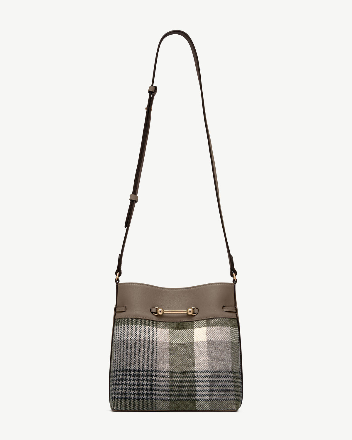 Corda Bucket - Strathberry Tartan Taupe - View 2