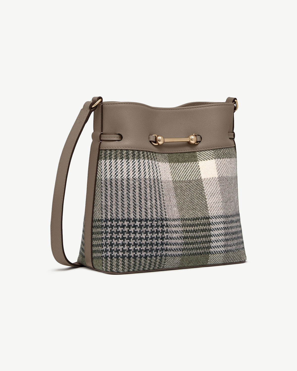 Corda Bucket - Strathberry Tartan Taupe - View 3