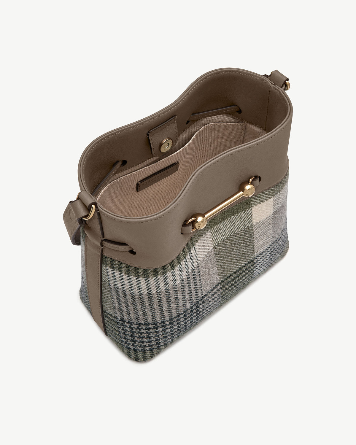 Corda Bucket - Strathberry Tartan Taupe - View 5