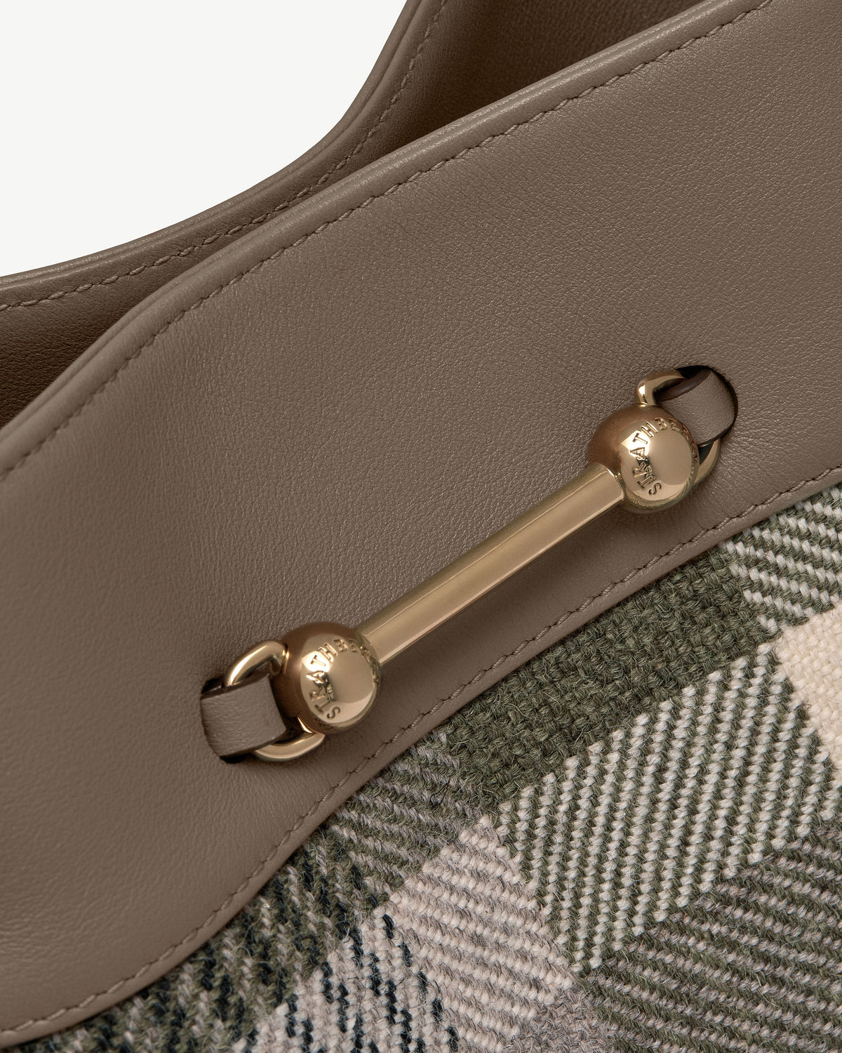 Corda Bucket - Strathberry Tartan Taupe - View 6