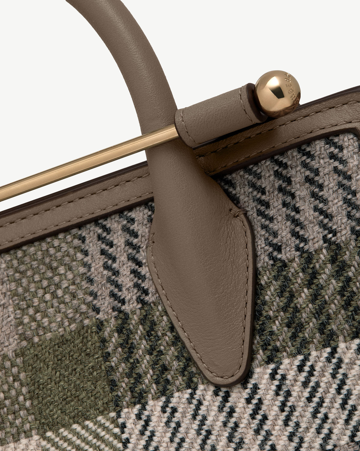 Mini Tote - Strathberry Tartan Taupe - View 6
