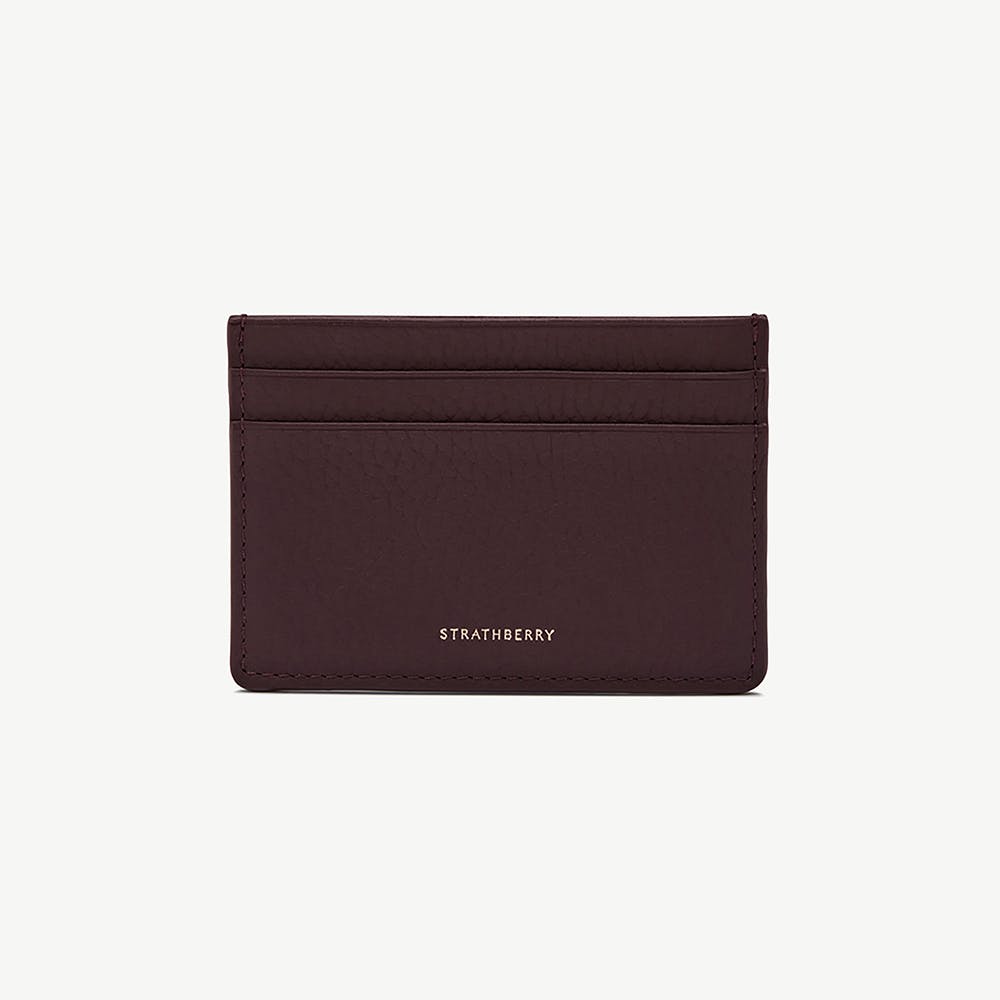 3 Slot Cardholder - Burgundy - View 1