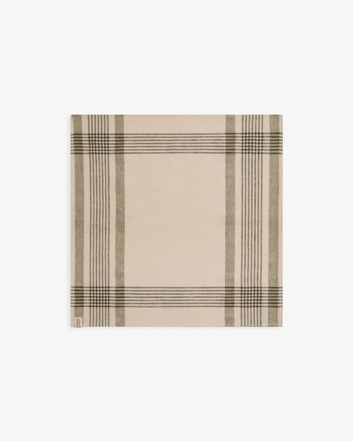 Tartan Napkins - Strathberry Tartan Cotton/Linen - View 4