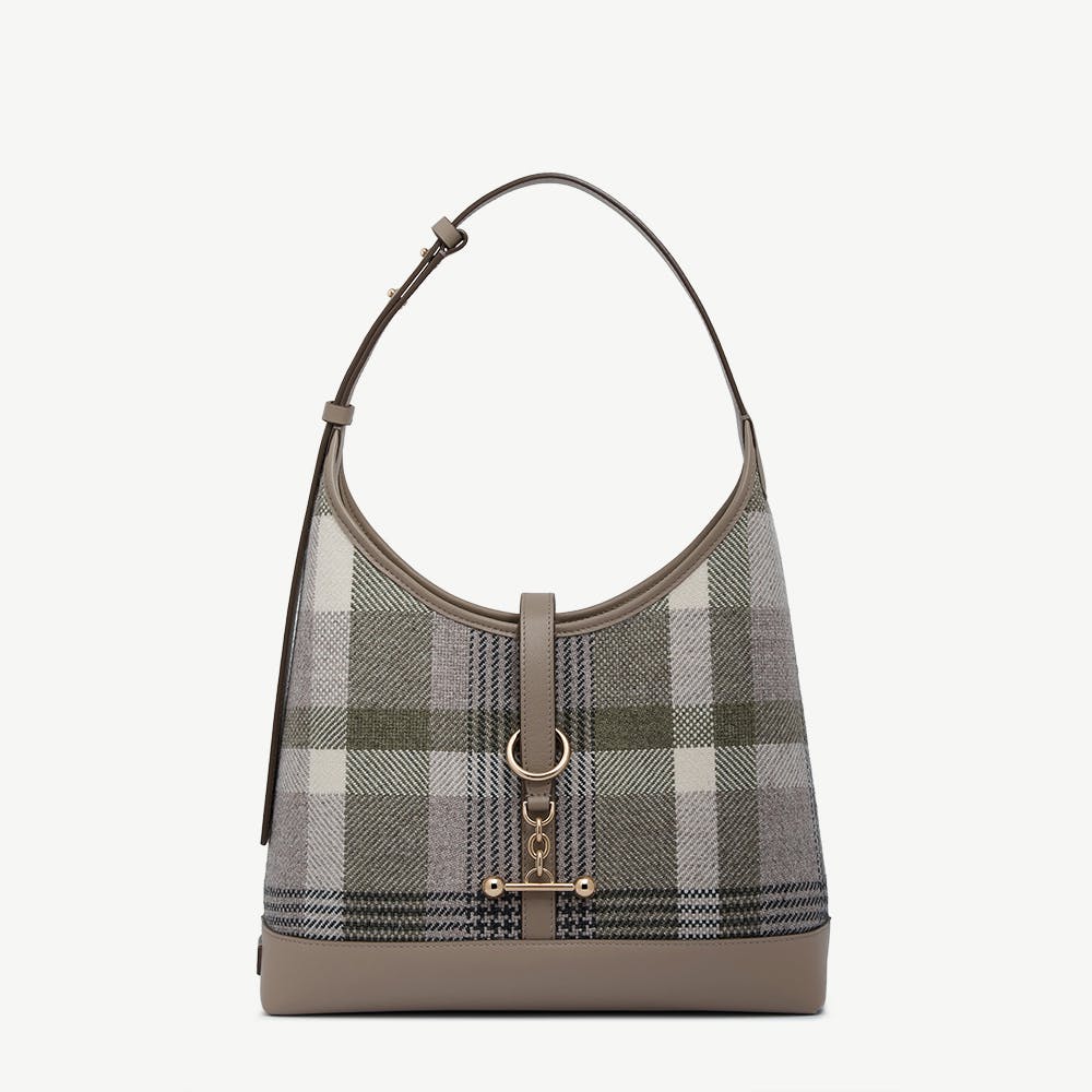 Kite Hobo - Strathberry Tartan Taupe - View 1