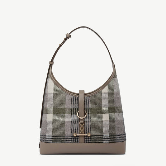 Kite Hobo - Strathberry Tartan Taupe - View 1