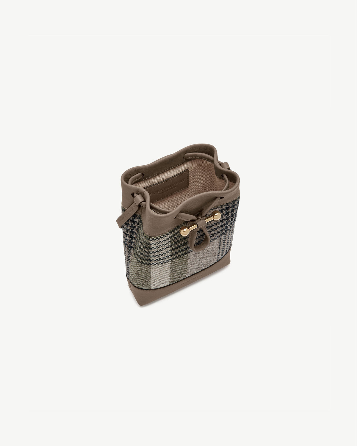 Osette Midi Pouch - Strathberry Tartan Taupe - View 5
