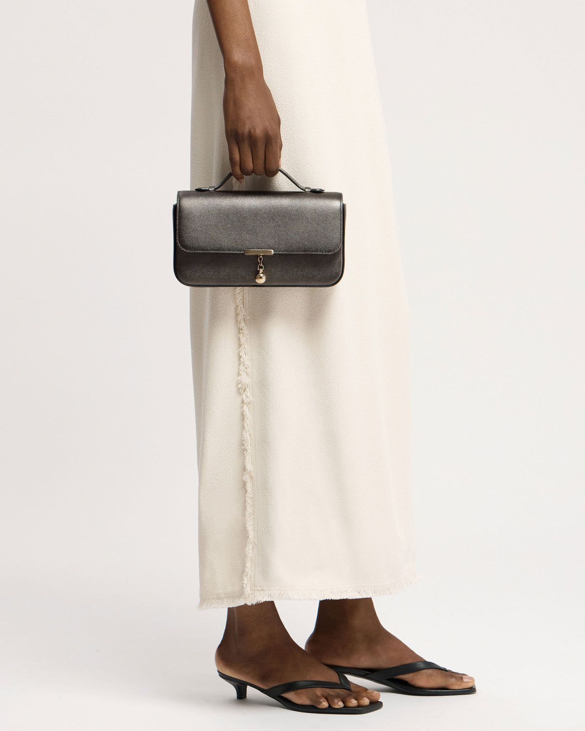 Nocturn Clutch - Metallic Anthracite Caviar - image 23